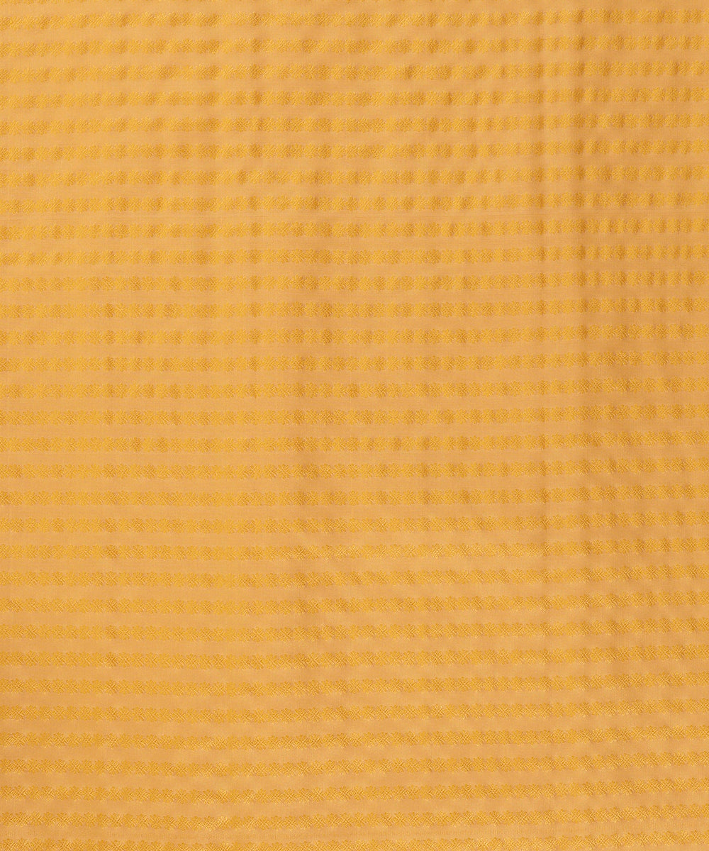 Yellow_Handloom_Menswear_Satin_Silk_Tanchoi_Kurta_And_Cotton_Silk_Pants_Fabric_WeaverStory_03