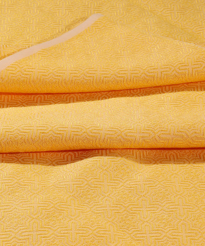 Handloom_Yellow_Menswear_Satin_Silk_Tanchoi_Kurta_And_Cotton_Silk_Pants_Fabric_WeaverStory_04