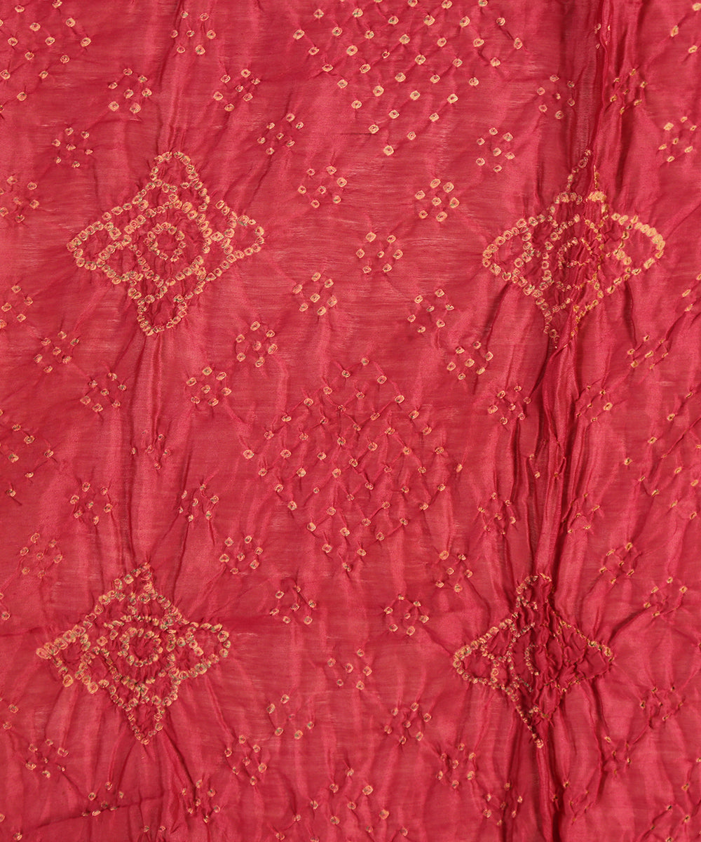 Red_And_Pink_Handloom_Maheshwari_Silk_Bandhani_Saree_With_Hand_Block_Ajrakh_Print_WeaverStory_04