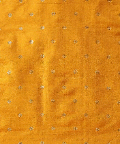 Yellow_Handloom_Pure_Katan_Silk_Banarasi_Saree_with_And_Silver_Zari_Boota_WeaverStory_05