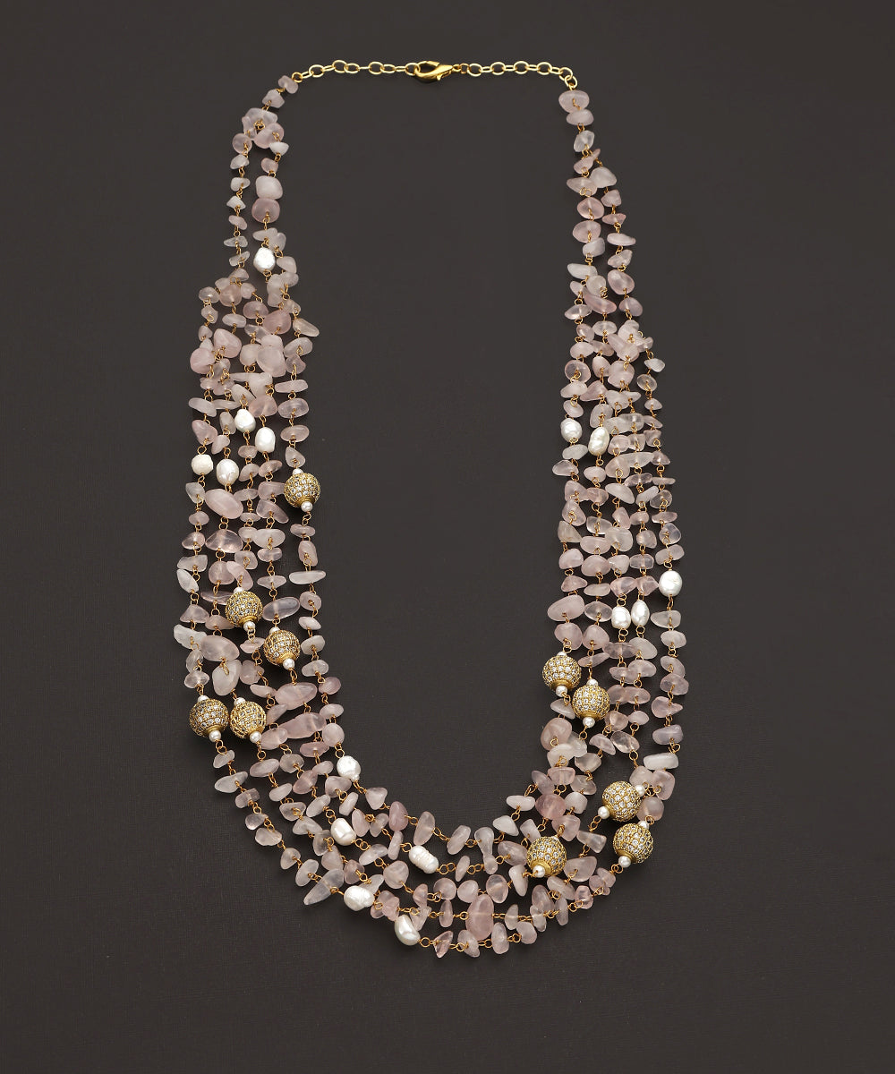 Deovrat_Handcrafted_Layered_Light_Pink_Beads_Necklace_WeaverStory_02