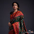 Pure_silk_Gujarat_Patola_saree_in_Green_with_red_combination_and_large_fish_motifs_WeaverStory_01