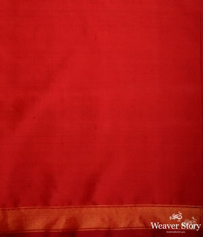 Pure_silk_Gujarat_Patola_saree_in_Green_with_red_combination_and_large_fish_motifs_WeaverStory_05