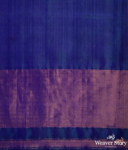 Blue_dual_tone_single_ikat_patola_saree_with_a_purple_and_gold_tissue_border_WeaverStory_05