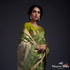 Henna_green_chanderi_silk_saree_with_gold_zari_chaand_boota_WeaverStory_01