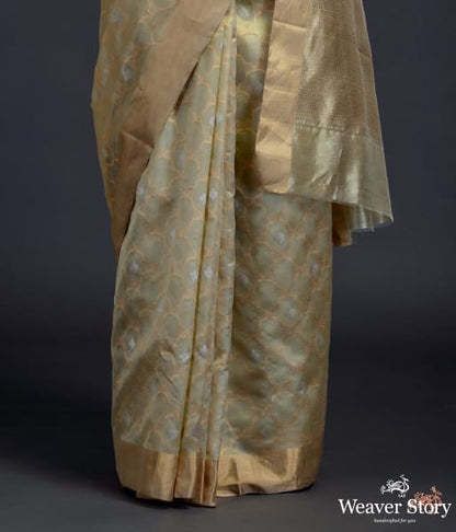 Pistachio_green_chanderi_silk_jangla_WeaverStory_04
