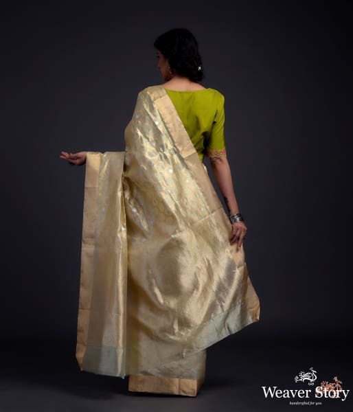 Pistachio_green_chanderi_silk_jangla_WeaverStory_03